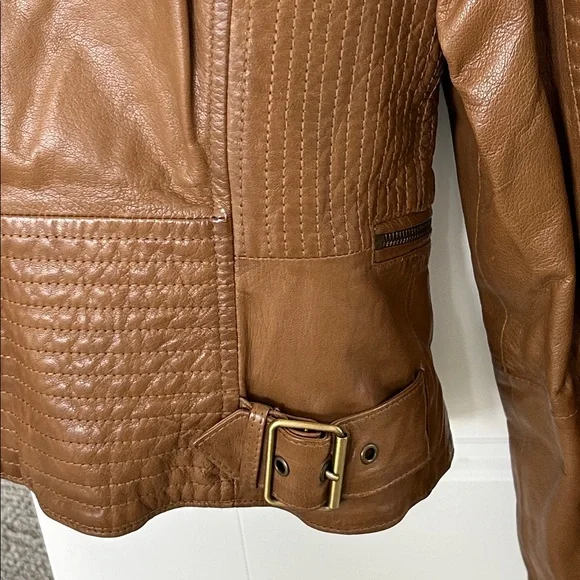 BCBG Leather Moto Jacket - Picture 6 of 9